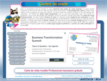 Tablet Screenshot of cartesdevisite.bilexo.com